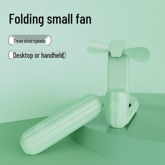 Portable Mini Handheld Folding Fan with USB Charging and Long Battery Life