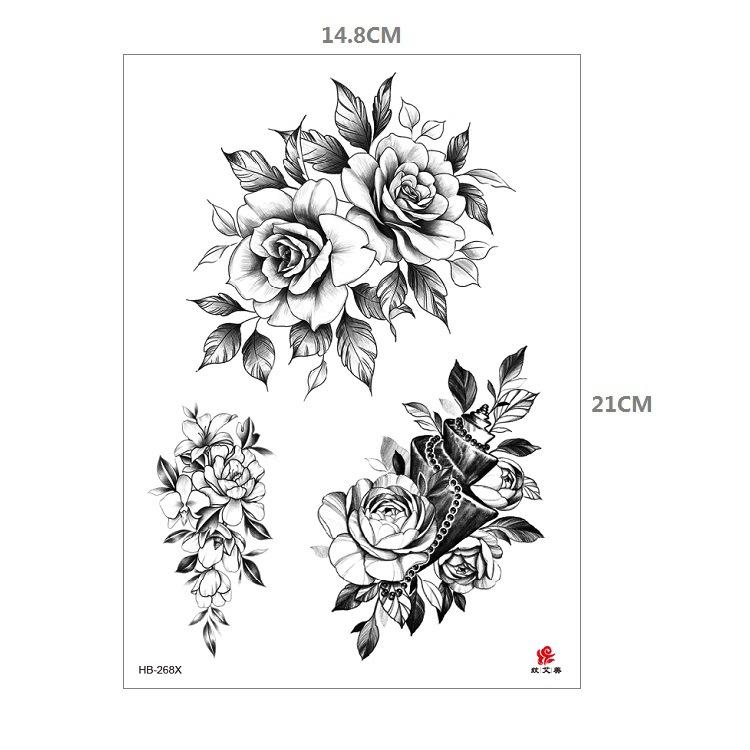 Наклейка с рисунком животного, тигр, лев, леопард, половина руки, рисунок Hb, набор для переноса воды, имитация наклейки