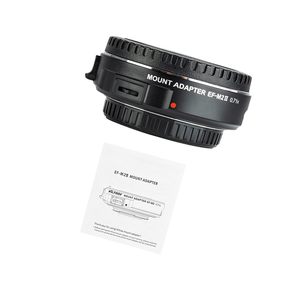 Auto Focus Lens Mount Adapter 0.71X for Canon EOS EF Lens To Micro Four Thirds (MFT, M4/3) Camera