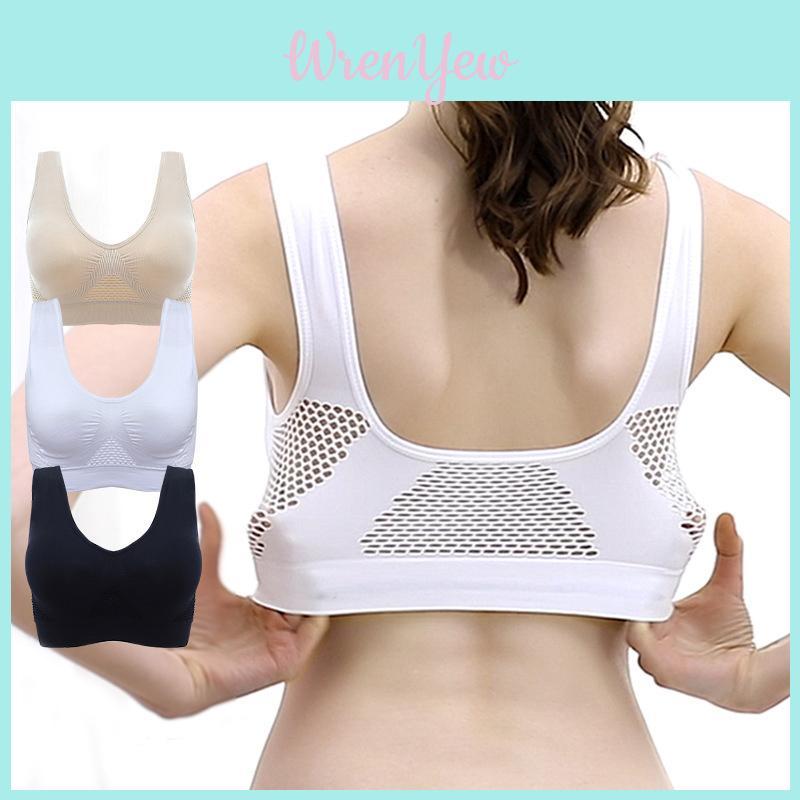 Breathable Hollow Out Padded Sports Bra For Women In Plus Size For Yoga And Gym