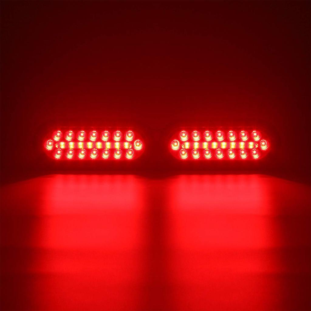 LINKITOM 6 дюймов Погружной овальный светодиодный стоп/поворотный задний фонарь для прицепа с водонепроницаемыми резиновыми прокладками для лодочного прицепа, грузовика, дома на колесах [Сертифицирован DOT] [IP67] (2