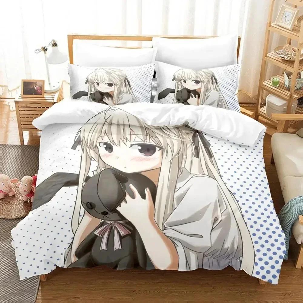 Аниме Yosuga no Sora Kasugano Комплект постельного белья для мальчиков и девочек Twin Queen Size Пододеяльник Наволочка Кровать Дети Взрослый Домашний Текстиль Текстиль