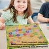 Монтессори 2-в-1 Магнитная головоломка для обучения цифрам и буквам, лабиринт из бусин, детская доска для рисования, игрушки, развивающие игры-головоломки