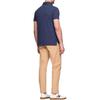 Tommy Hilfiger Гольф Американский Винтаж Однотонный Простой Удобный Приталенный Поло с Короткой Рукавой Мужские Топы Темно-Синий 78JA919-410