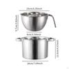 Boiler Pot Double Essential Cookware Flat Bottom Melt Bowl Boilers for Candy