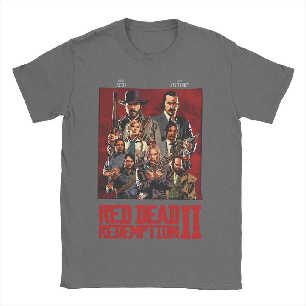 Футболка с принтом Red Dead Redemption Классическая футболка для лета Стиль Хип-хоп Дышащая и стильная Футболка в стиле Харадзюку Streetwear