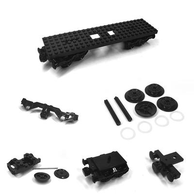 Совместимый набор LEGO Power MOC: Рельсы для поезда и Базовая пластина с деталями для сборки своими руками и Вагонами