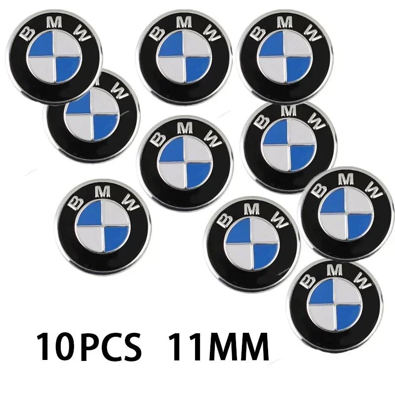 11/14mm Car Remote Key Fob Emblem Badge Radio Button Sticker For BMW F10 E90 F20 E46 E60 E70 E39 E36 E87 X7 E92 E91 E28 X3 G11