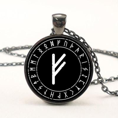Винтажное скандинавское ожерелье с рунами для женщин и мужчин, ювелирные изделия викингов, древний амулет Патронус