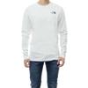 Crew Neck Long M LS RED BOX TEE NF0A493L White M Men's T-Shirt [Used]