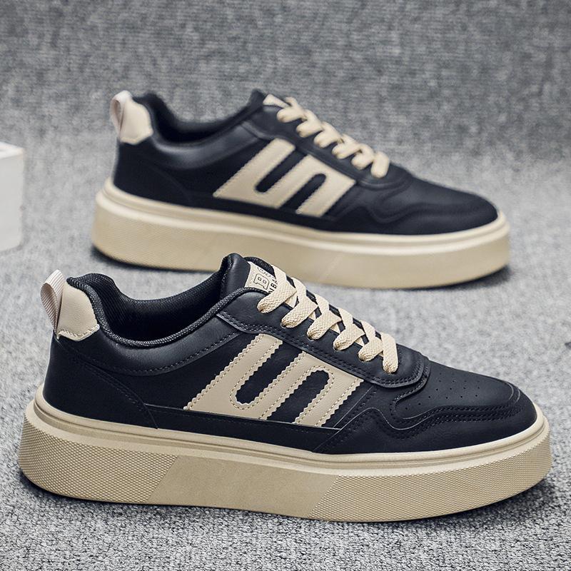 Весна новая мужская обувь для скейтборда модный тренд повседневная обувь низкий верх дышащая студенческая спортивная обувь мужская толстая подошва увеличивает рост