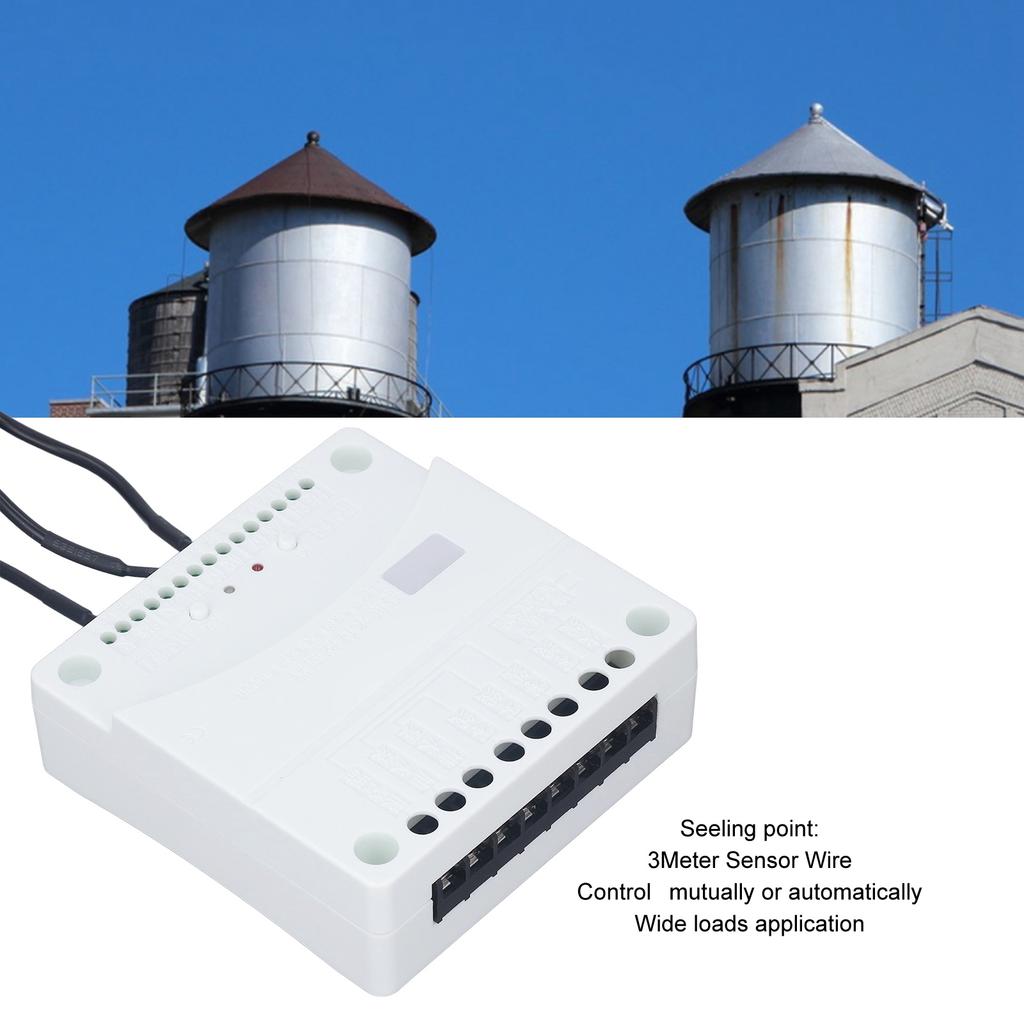 Автоматический контроллер уровня воды, контроллер жидкостного насоса переменного тока 220 В с 3 бесконтактными датчиками уровня воды