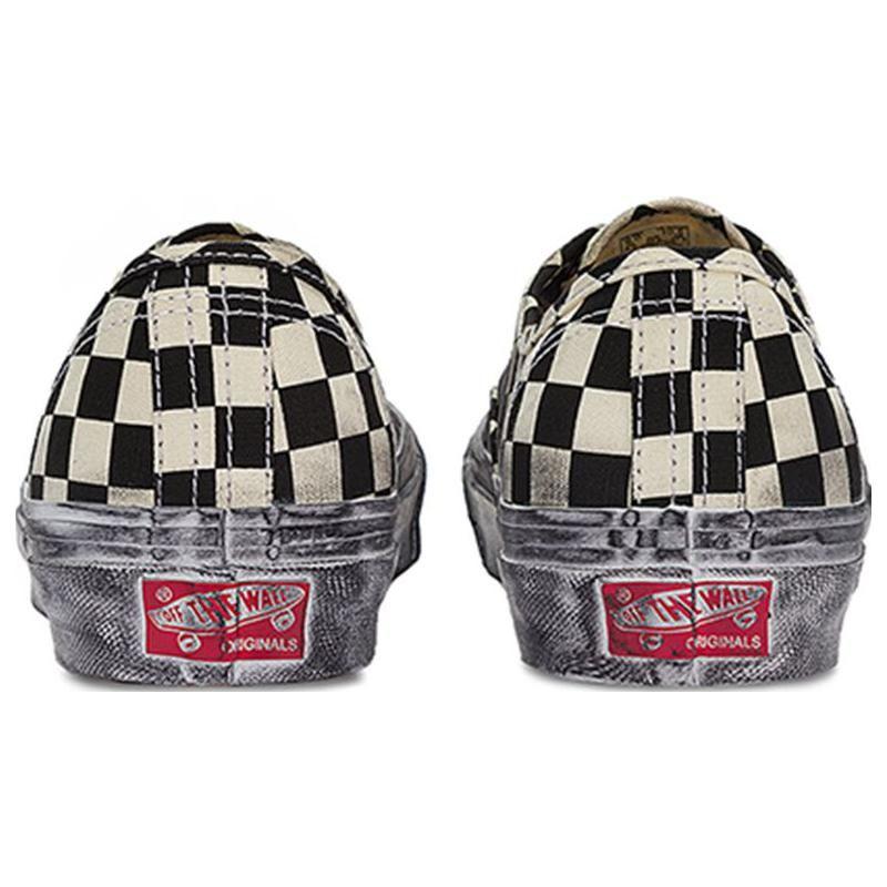 Vans OG Authentic LX Stressed — черные кроссовки унисекс в шахматную клетку VN0A5FBD95Y