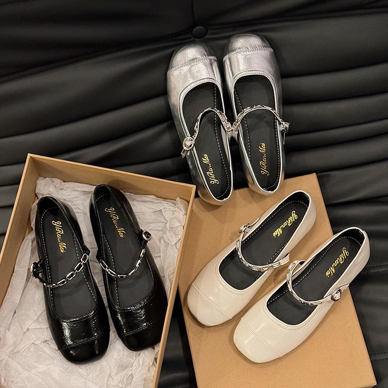 Fashion Hot Selling Retro Woman Shoes Ballet Flats Elegant Slip-on Female Footwear Ballerinas Boat Slip On Mary Janes Shoes Woman Flats