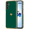 Protective Case - Booling - for Samsung Galaxy A54 5G - Night Green - Heart Pattern - Flexible Shockproof