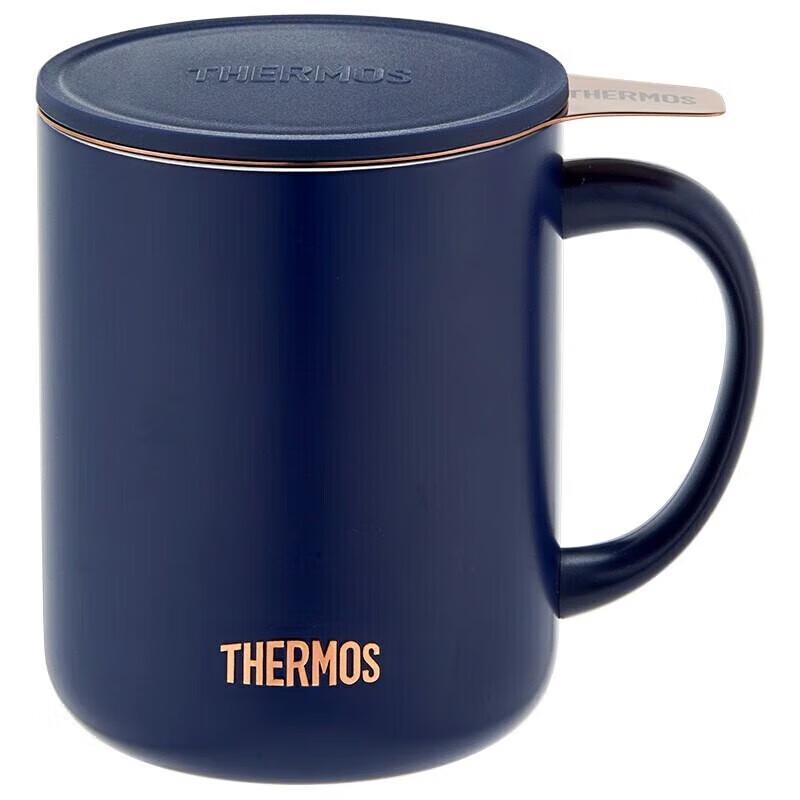 Термокружка Thermos из нержавеющей стали с термоизоляцией, ситечком для чая и ручкой