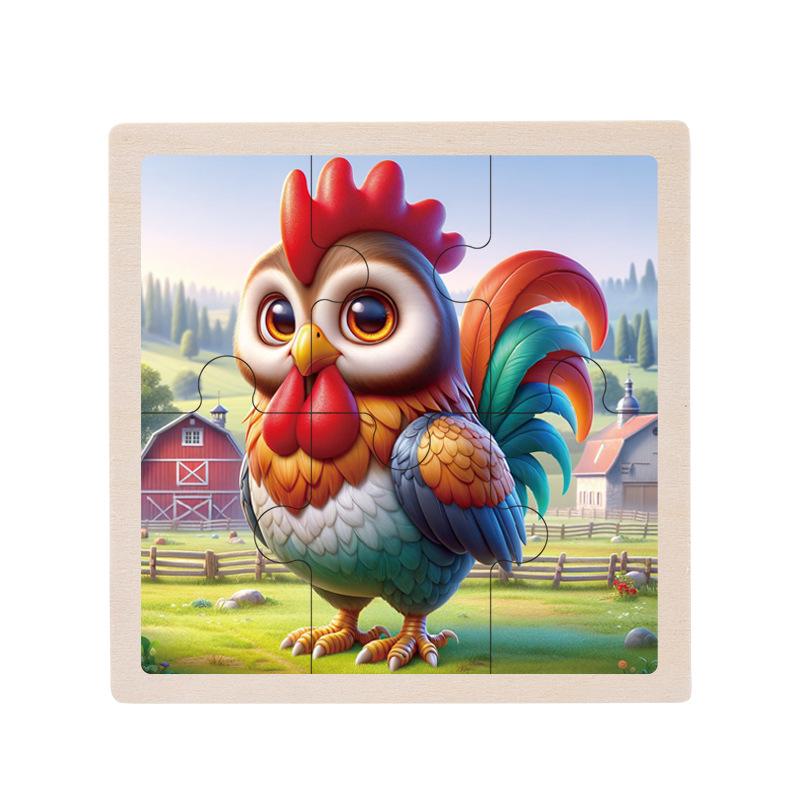 Деревянный развивающий пазл для малышей, 1-5 лет