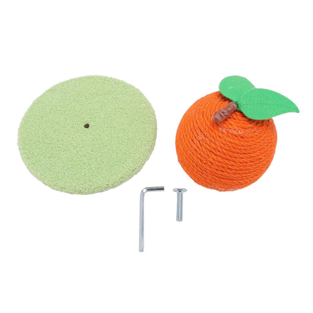 Orange Cat Scratching Post Interactive Cute Cat Scratcher with Scratching Board Multifunctional Cat