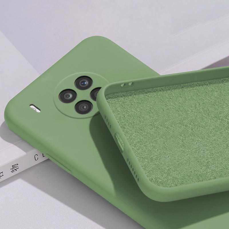 Мягкий жидкий силиконовый чехол для телефона HUAWEI HONOR 50/50 Lite 50Lite/50 Pro с ощущением детской кожи