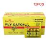 Pest Trap, Fly Sticky Paper Strip Strong Glue Flying Insect Mosquito Catcher Roll Ribbon DIN889- 12pc[F49914]