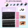 30P/60P/80P/100P Fluffy False Eyelashes Segmented Eyelashes Bundles  Grafting Lashes