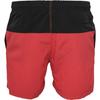 Short de bain - Urban Classics - BLOCK - Noir - Rouge - 100% nylon