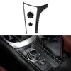 Car Multimedia Button Cover Interior Trim Carbon Fiber Sticker for Mazda MX-5 Miata MX5 NC 2016 - 2023