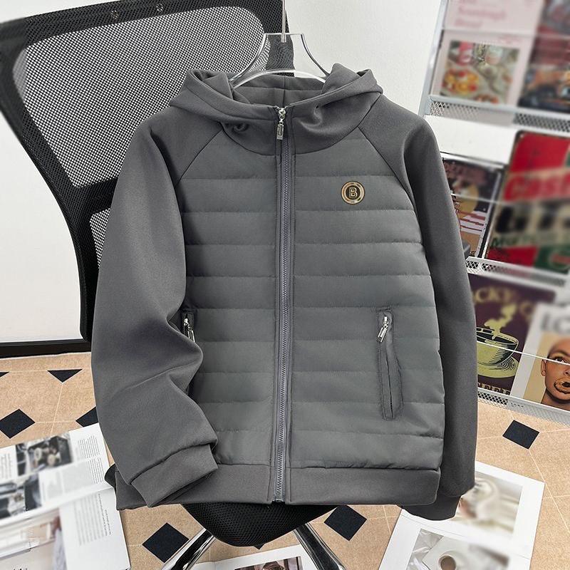 2025 Hooded Zip-up Cotton Jacket Men Women High Quality Letter Print Slim Fit Warm Coat
