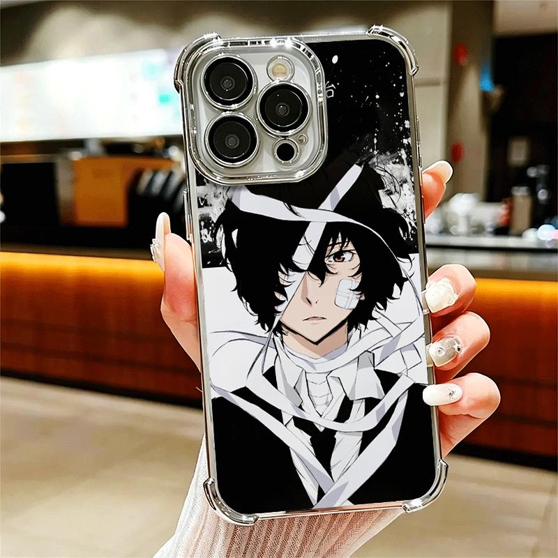 Чехол для телефона Bungo Stray Dogs Дазай с покрытием для iPhone 16 17 Pro Max Air 16E 14 15 Plus 12 13 Mini Противоударный чехол с подушкой безопасности