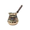 3 Piece Copper Coffee Pot Set Special Erzincan Embroidered