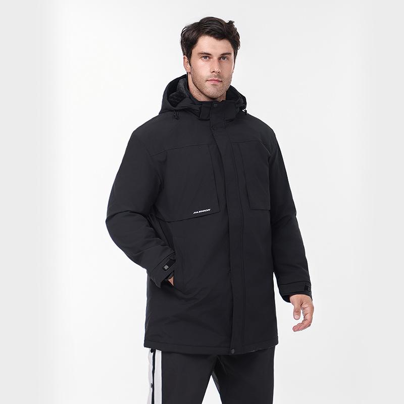 Куртка из толстого хлопка размера XL-8XL, мужская рабочая куртка с капюшоном, теплая куртка