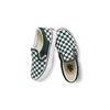 Vans Повседневные слипоны Прочные Легкие Низкие Детские кеды для скейтбординга Зеленые Белые Шахматная клетка Детские кроссовки VN0A5KXM8CA