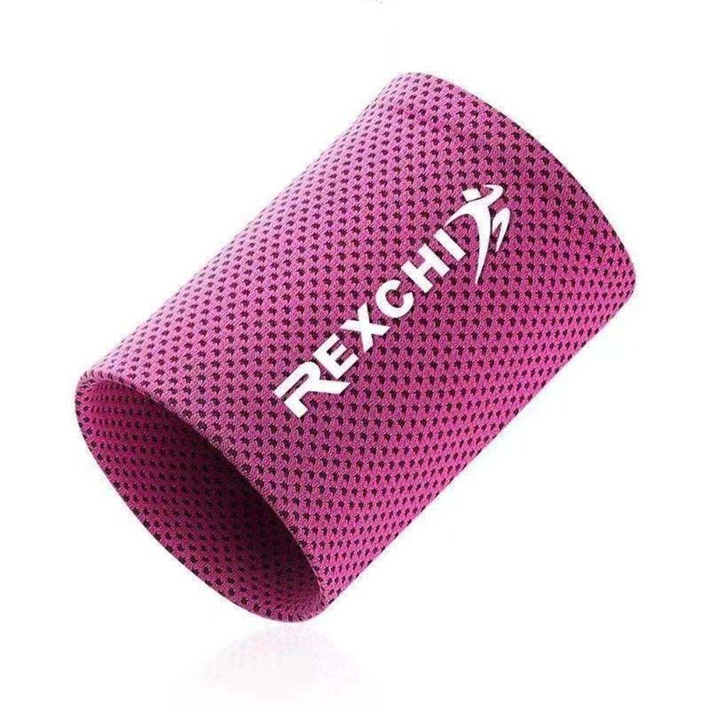 Ice Silk Polyester Ice Cooling Wristbands Elastic Wrist Sleeve New Sport Wristbands Running Gym