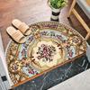 Semicircular Bohemia Rug Entrance Doormat Decorations Non -Slip Living Room Carpet Soft Absorbent Washable Floor Mat Bath Mats