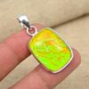 Желтый австралийский тройной опал, драгоценный камень, твердое серебро 925 пробы, ювелирные изделия, необычный кулон ручной работы