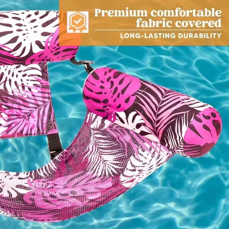 1 Pack Floating Lounge Chairs Inflatable Pool Floats for Adult Heavy Duty Floating Chair Summer Water Beach Lake Fun Party