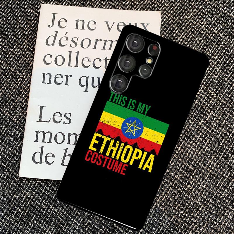 Cool Ethiopia Flag Case For Samsung Galaxy S25 Ultra S20 S21 S22 S23 S24 Ultra S9 S10 Plus S25 FE Back Cover