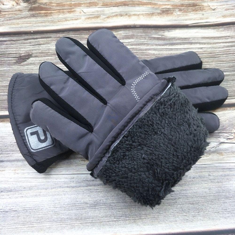 Fleece Lined Snow Gloves Waterproof Winter Gloves Useful Ski Gloves Cycling