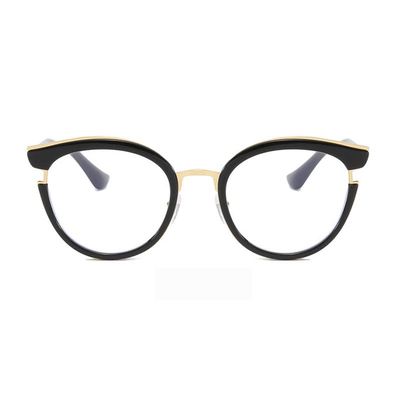 SHAUNA, круглые женские весенние очки в стиле ретро, ​​модная прозрачная оправа для очков с анти-синим светом, мужские оптические леопардовые очки «кошачий глаз»