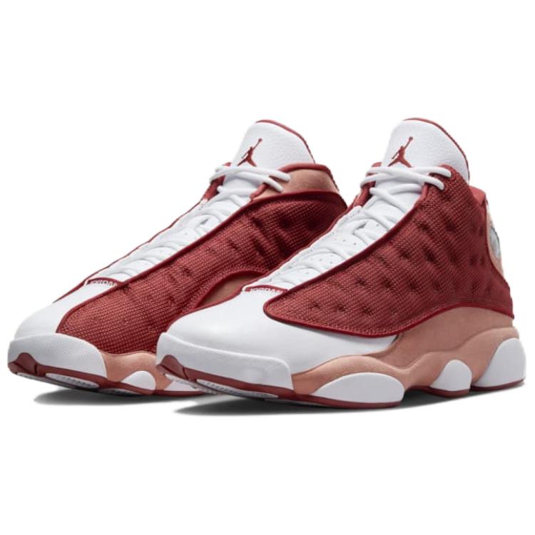 Air Jordan 13 Retro Dune Red Мужские кроссовки Terra-Blush White DJ5982-601