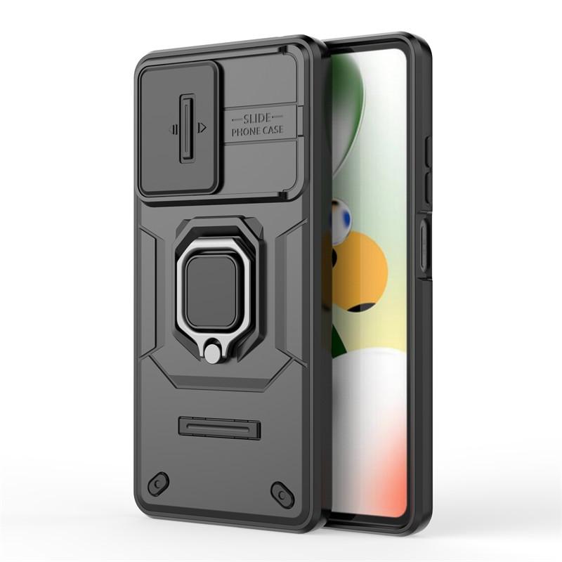 Чехол для Xiaomi Redmi Note 12 Pro, чехол для телефона со шторкой для камеры, для Xiaomi Redmi Note 12 Pro Plus 5G, противоударный, бронированный, задняя крышка из ПК и ТПУ