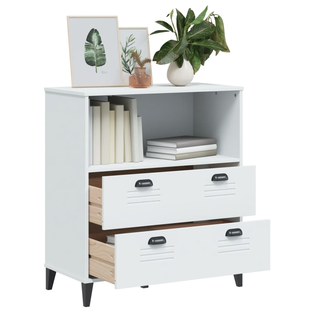 VIKEN Bookshelf White 80 x 40 x 90 cm Engineered Wood