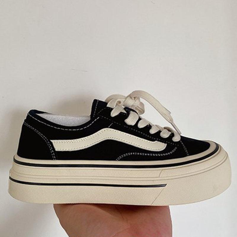 Кроссовки из парусины женские туфли на плоской подошве весна-осень туфли на платформе женские кроссовки на шнуровке женские вулканизированные туфли