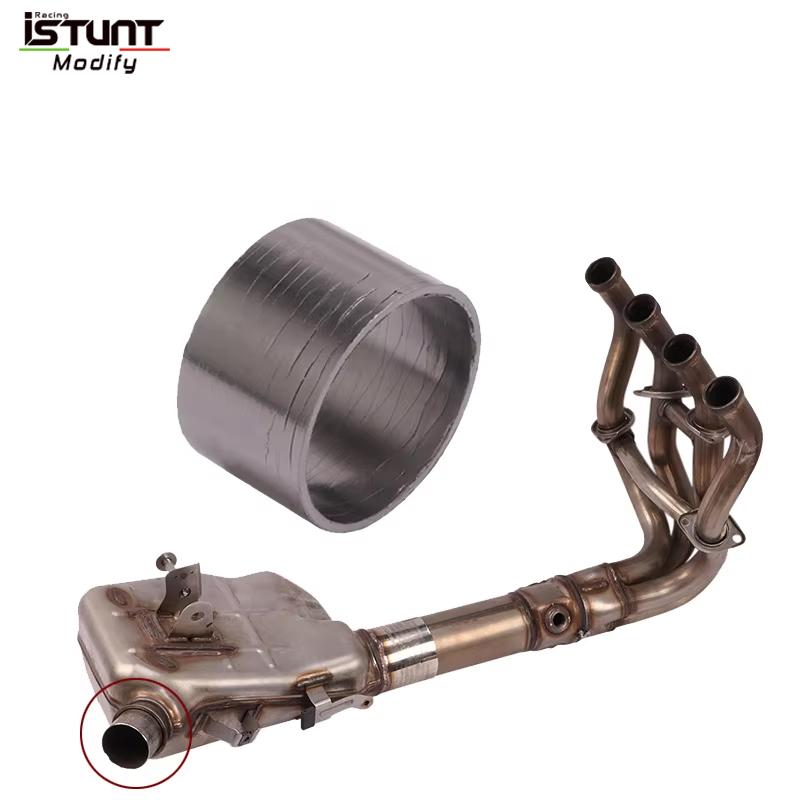 Slip On For KAWASAKI Z900 2017 - 2025 Motorcycle Original Exhaust Pipe Connecting gasket To Muffler Gasket Seal Link Gasket