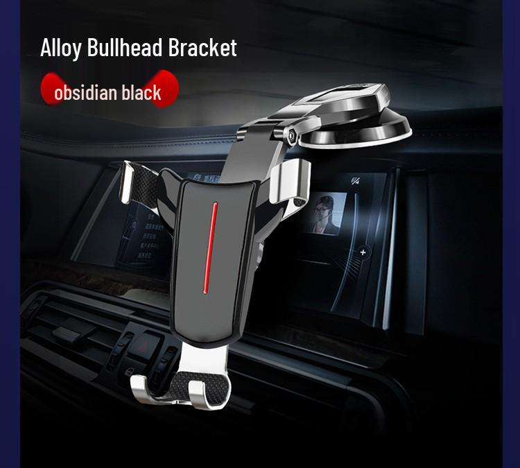 Гравитационный вращающийся держатель для телефона в автомобиль из алюминиевого сплава с присоской