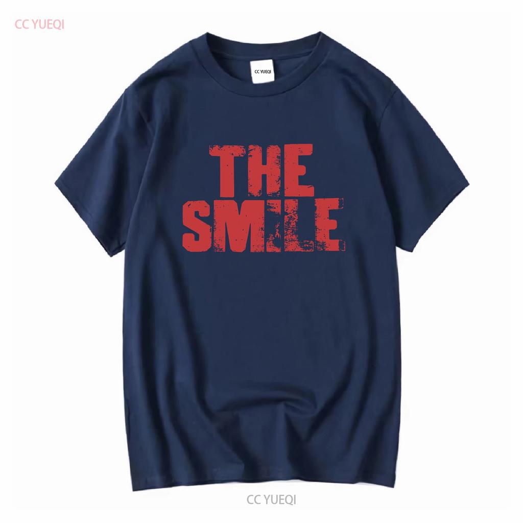 Футболка с логотипом группы The Smile Тома Йорка Radiohead, нанесенным методом шелкографии, винтажная, стираная, модная, повседневная, унисекс, стильная, универсальная, homme