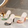 Shower Soap Holder with Suction Cup Drain Tray High Stability Creative High Heel Shaped Storage Plate Soap Dish