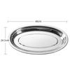 Plate Serving Steel Stainless Platter Plates Tray Oval Fish Dish Dinner Metal Dessert Food Sushi Snack Steaming Fruit Platters