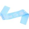 1PC Blue/Pink Mom To Be Letter Ribbon Sash Shoulder Strap New Mommy Party Gift Favors (Blue)