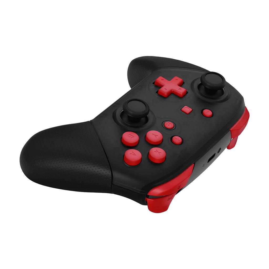 Полный набор кнопок для eXtremeRate switch pro ABXY ZR ZL LR кнопки для pro controller switch контроллер в комплект не входит контроллер, D-pad - [Passion Red]